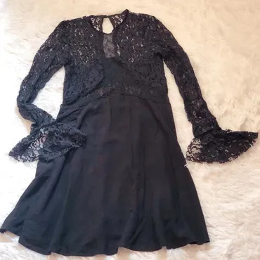 Color - Black, Cocktail, Long sleeves