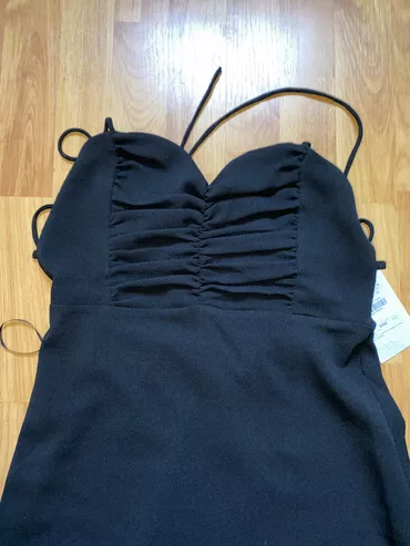 Zara M (EU 38), color - Black, Evening, With the straps