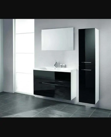 Kupatilski set black lux 1. Kupatilski ormar viseći— — — 160x40x25 cm