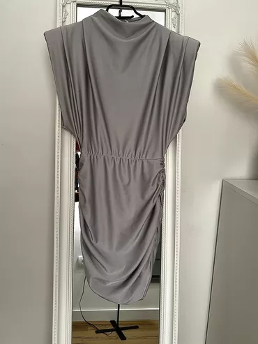 M (EU 38), color - Grey, Cocktail, Without sleeves
