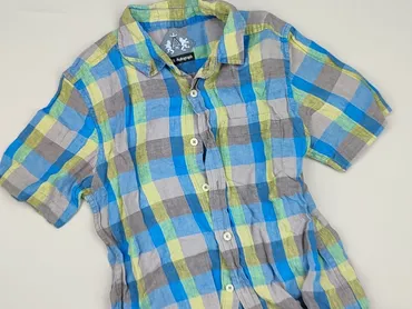 Shirt 10 years, condition - Good, pattern - Cell, color - Multicolored