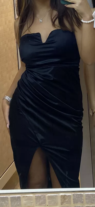 One size, color - Black, Evening, Without sleeves