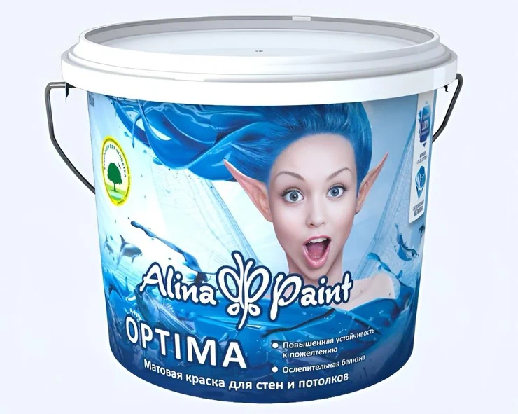 | Суу эмульсиясынан боёк, түсү - Көк