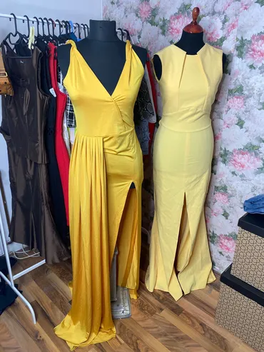 S (EU 36), color - Yellow, Evening, With the straps