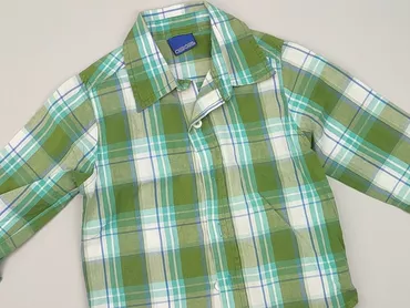 Shirt 1.5-2 years, condition - Good, pattern - Cell, color - Green