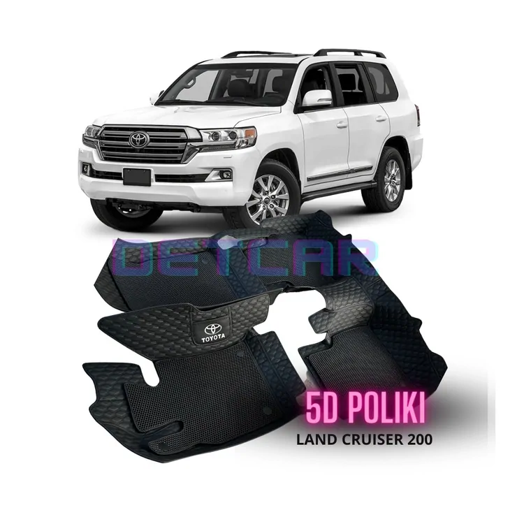 3D/5D полики на Toyota Land Cruiser 200 (2) 3Д 5Д ковры от