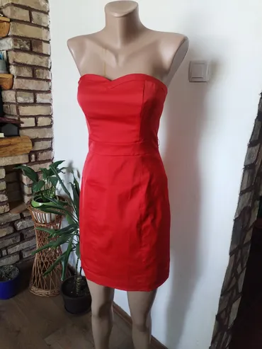 S (EU 36), color - Red, Evening, Without sleeves