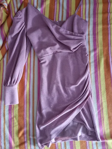 M (EU 38), color - Pink, Evening, Other sleeves