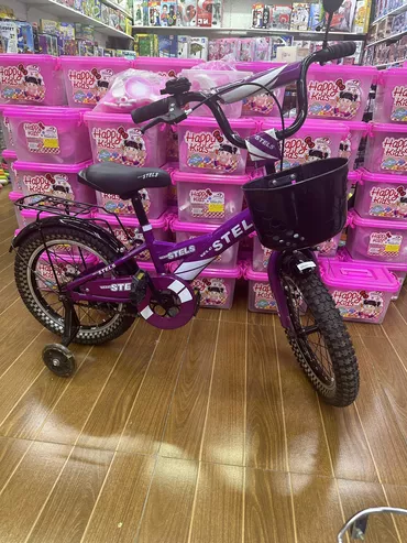 Новый Двухколесные Детский велосипед 14", Самовывоз, Платная доставка, Доставка в районы