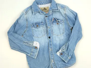 Shirt 4-5 years, condition - Very good, pattern - Monochromatic, color - Blue