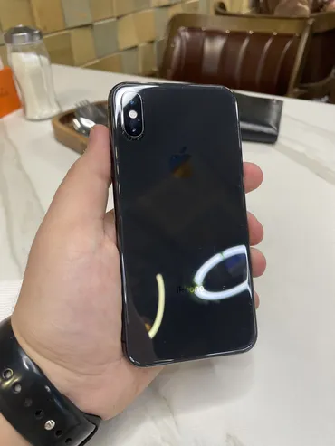 IPhone Xs, Б/у, 256 ГБ, Черный, Защитное стекло, 92 %