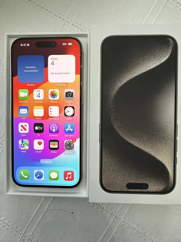 IPhone 15 Pro, Б/у, 128 ГБ, Коробка, 94 %