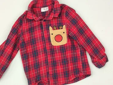 Shirt 1.5-2 years, condition - Perfect, pattern - Cell, color - Red