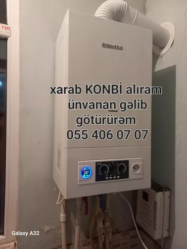 İşlənmiş Kombi E.C.A. 24 kVt, Ünvandan götürmə, Zəmanətsiz, Kredit yoxdur