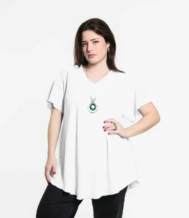3XL (EU 46), Cotton, color - White