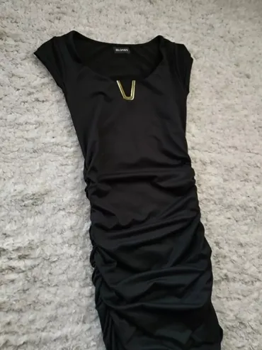 A-Dress S (EU 36), color - Black, Cocktail, Short sleeves