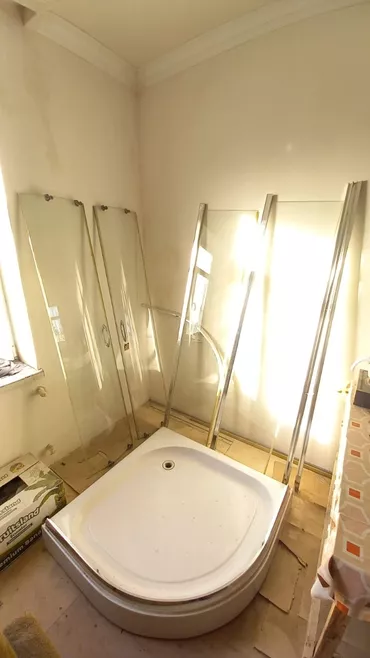 Duş kabin ölçü 100×100 vannalı hündürlüyü 2 metir heç bir problemi