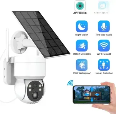 Brend: GMB Model: CAM-IP4MP-T13-4G GMB Solar kamera 4 mpix microSD