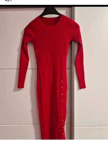 S (EU 36), M (EU 38), color - Red, Other style, Long sleeves