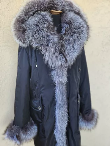 2XL (EU 44), With lining, Arctic fox, color - Black