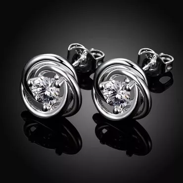 Screwback earrings, Material: Silver