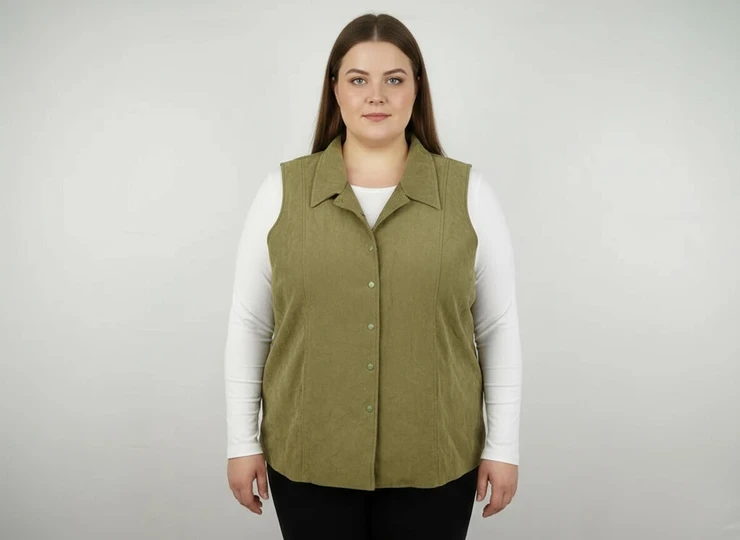 Women`s waistcoat, size 5XL