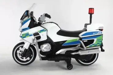 Policijski motor na akumulator za decu 🚓🏍️ Policijski motor na