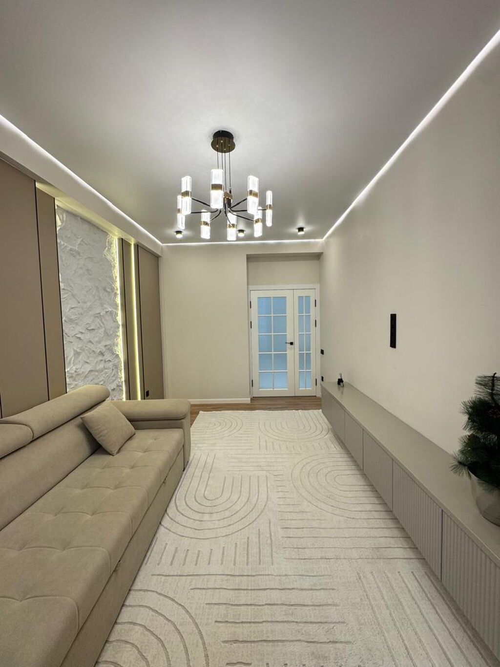 2 комнаты, 79 м², Асанбай мкр Элитка, 12 этаж, Дизайнерский ремонт: фото 8