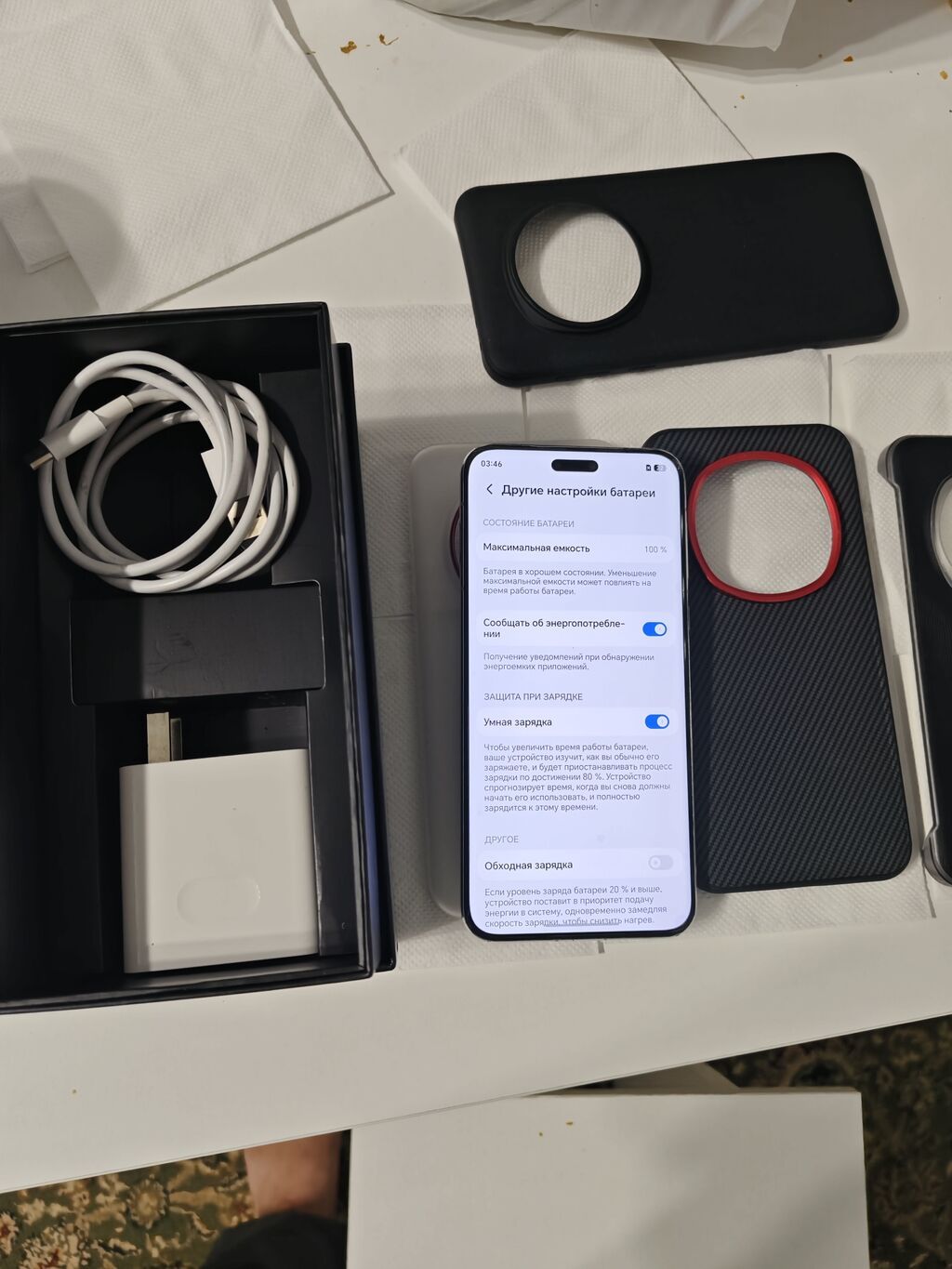 Honor Magic 7 Pro, Б/у, 256 ГБ, цвет - Белый, 2 SIM: фото 2