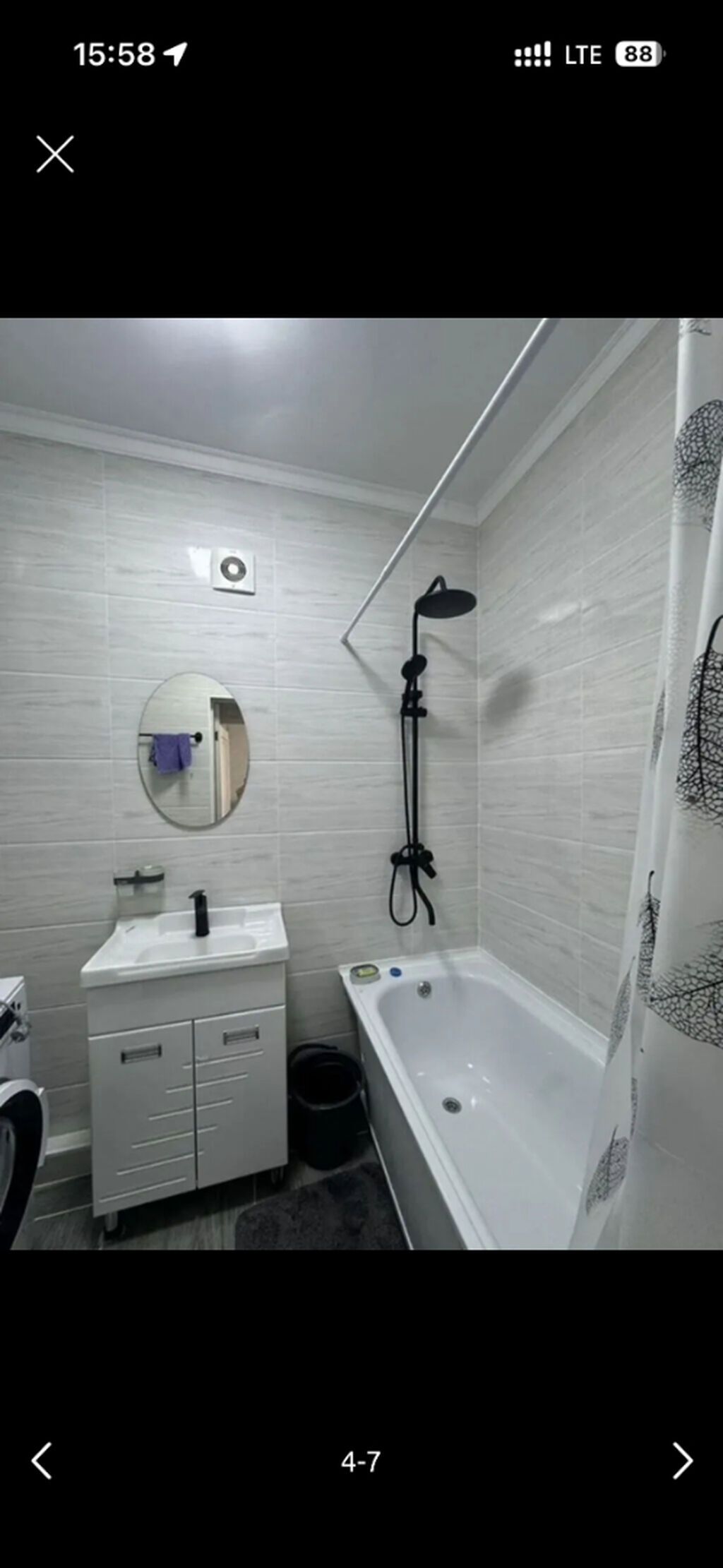 1 комната, 39 м², Кара-Жыгач ж/м Элитка, 2 этаж, Евроремонт: фото 4