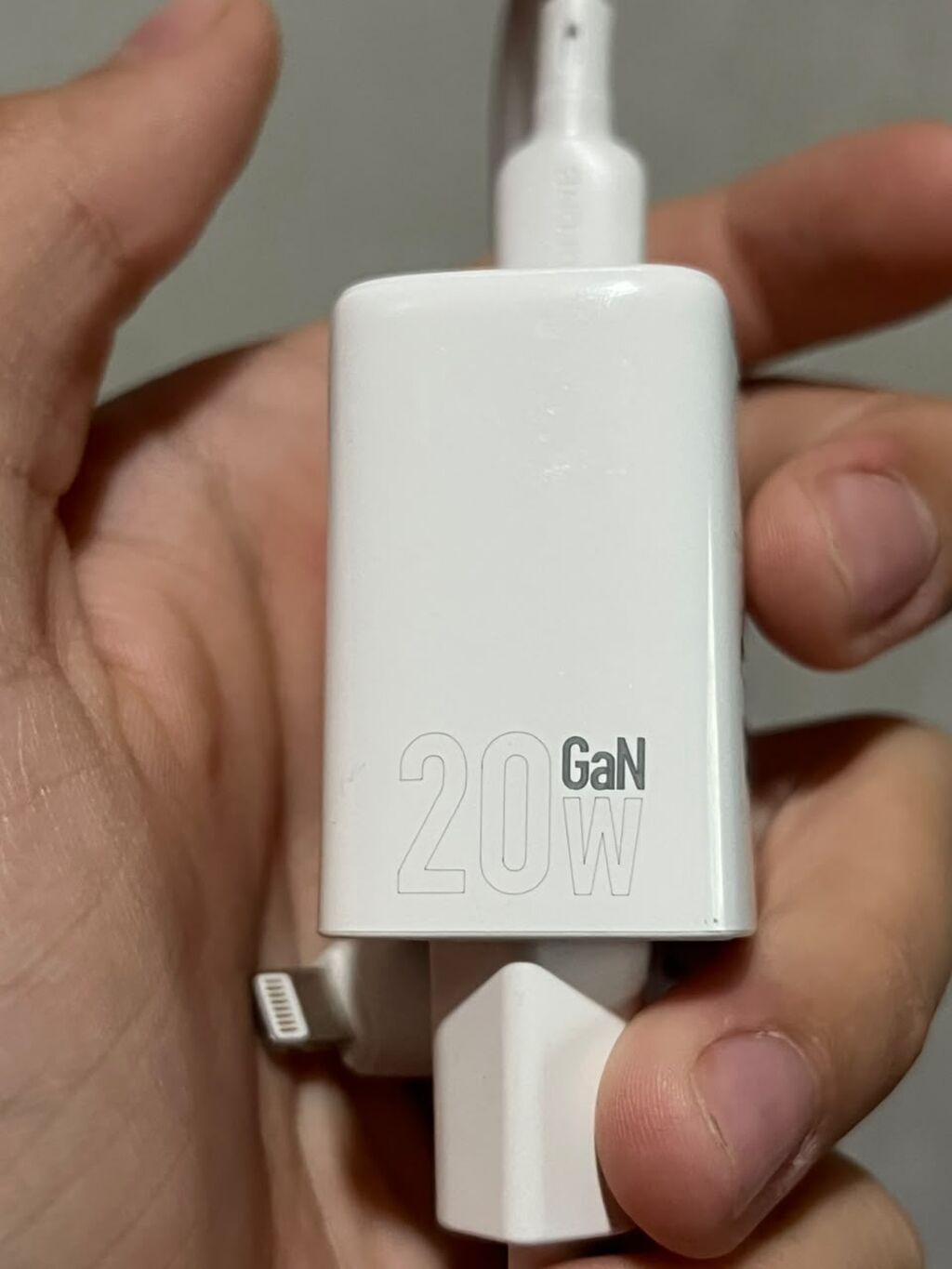 Зарядное устройство GaN 20W с кабелем Lightning - Тип: сетевой: фото 3
