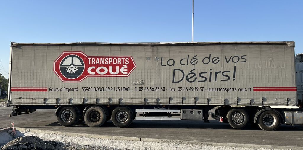 Шторный полуприцеп Transports Coué - Тип: тентованный (шторный): фото 2