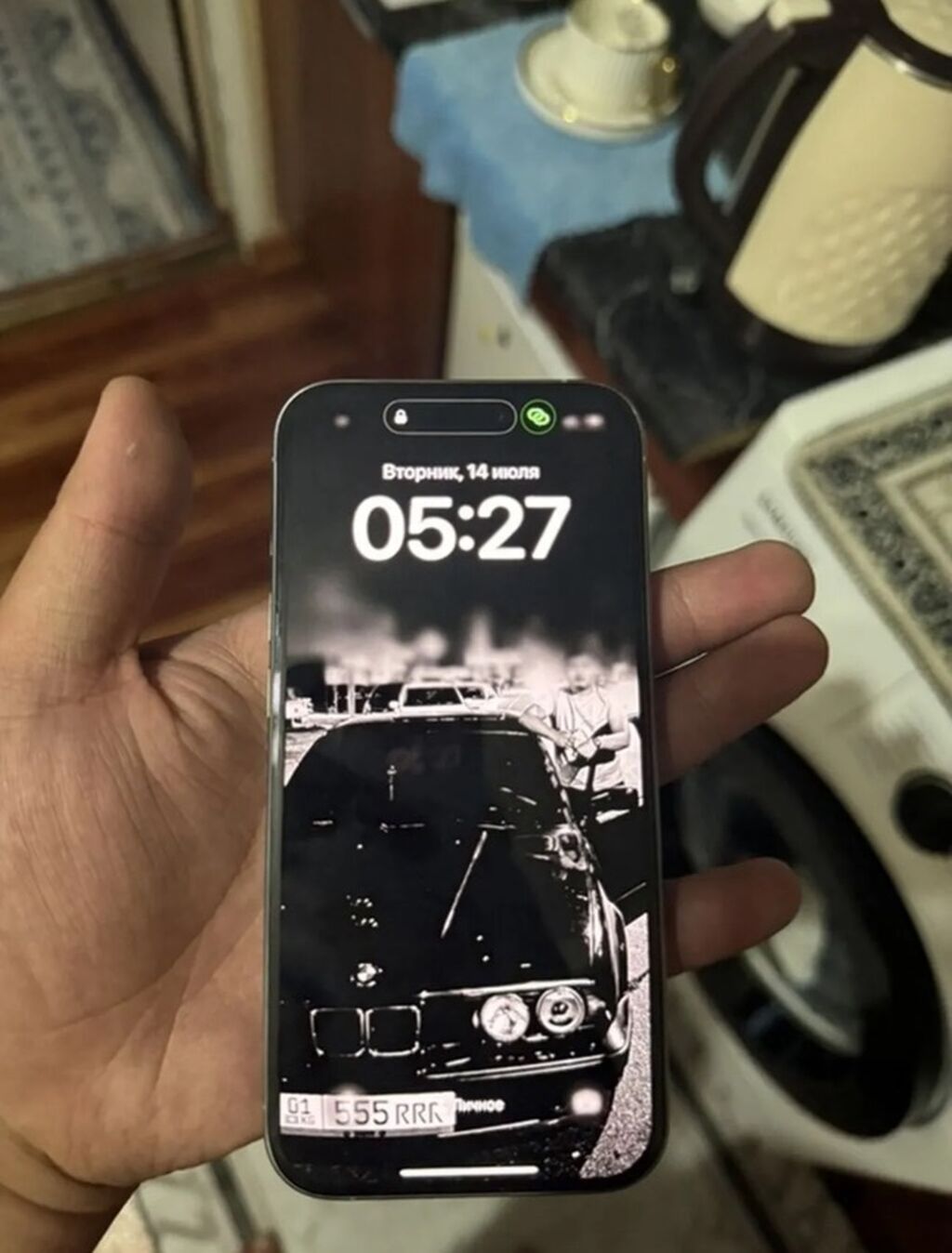 IPhone 15 Pro Max, Б/у, 256 ГБ, Natural Titanium, Защитное стекло, Чехол, 87 %: фото 2