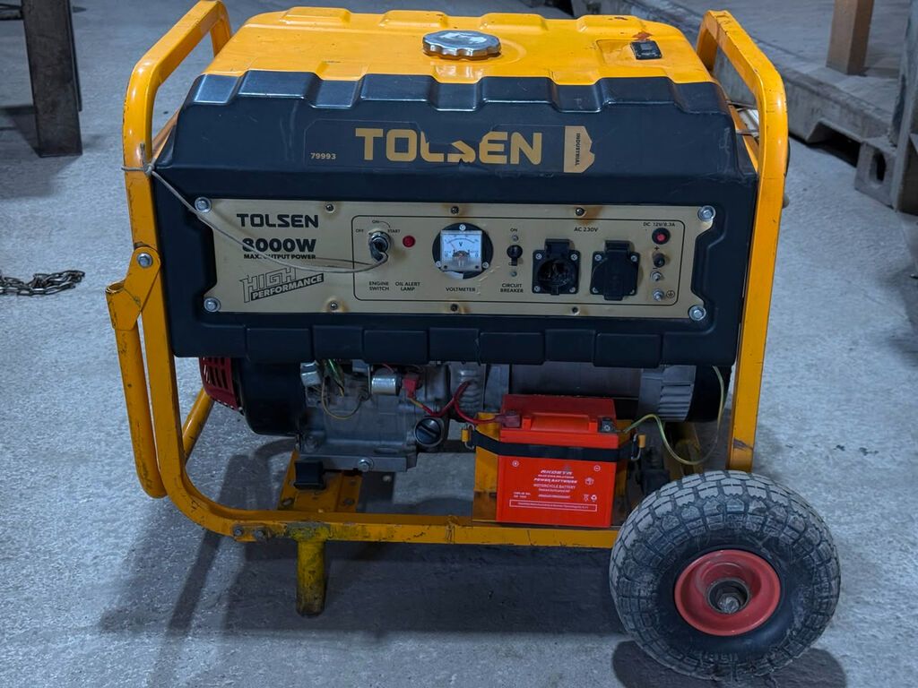 ПРОДАЮ БЕНЗИНОВЫЙ ГЕНЕРАТОР TOLSEN 8 кВт Бензиновый генератор: фото 3