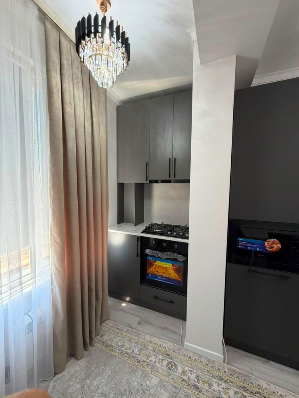 1 комната, 36 м², Тунгуч мкр Элитка, 8 этаж, Евроремонт: фото 3