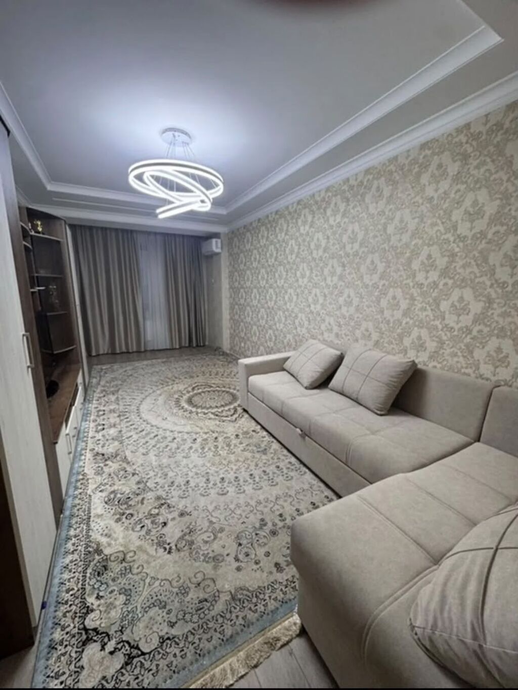 Район Ала арча трц бакаева 140 2 комнаты Жк Дипломат 81 кВ2 700$: фото 2