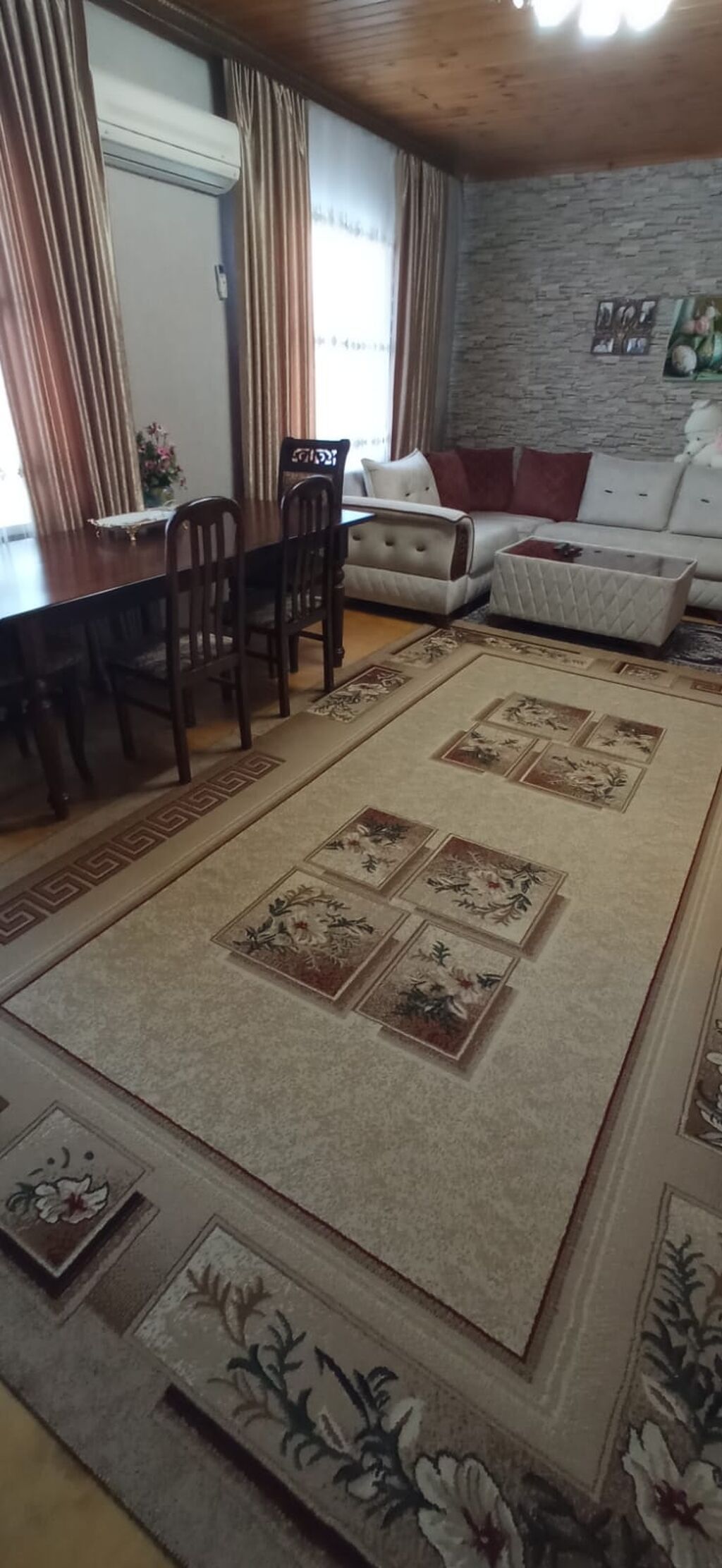 2 mərtəbəli fərdi yaşayış evi - Tikinti: Kəsmə daş divarlar, dalbat
