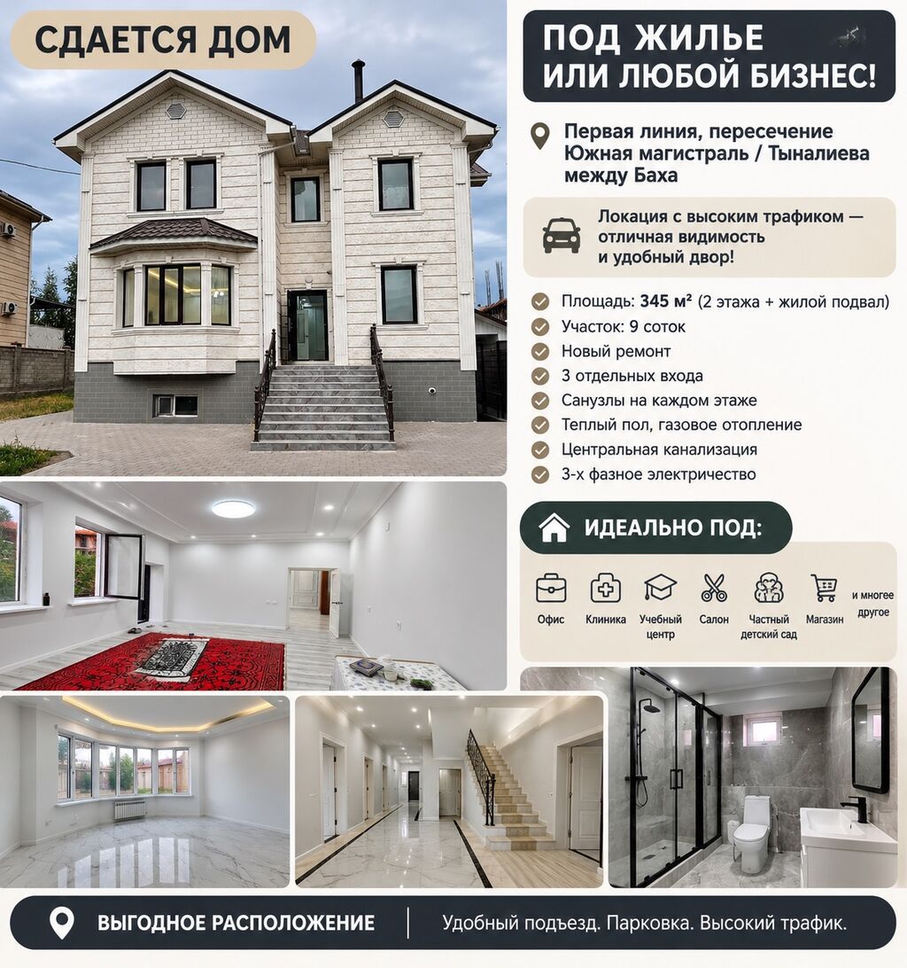 345 м², 6 комнат и более, Нижний Джал (Джал-23), Семейным: фото 1