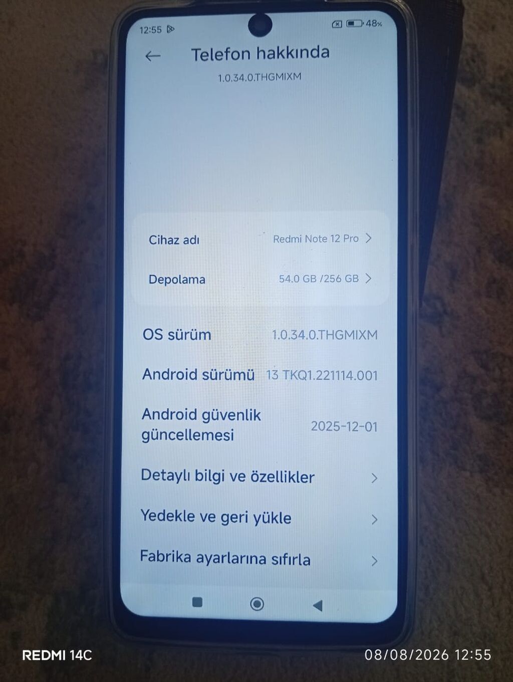Xiaomi Redmi Note 12 Pro, 256 ГБ - Память: 256 ГБ (на фото: занято: фото 5