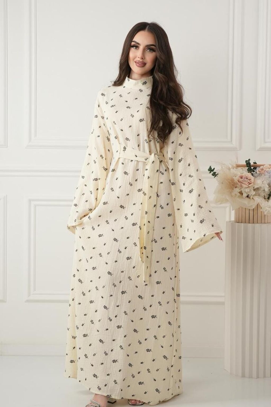 Повседневное платье, Made in KG, Лето, Длинная модель, 6XL: фото 3