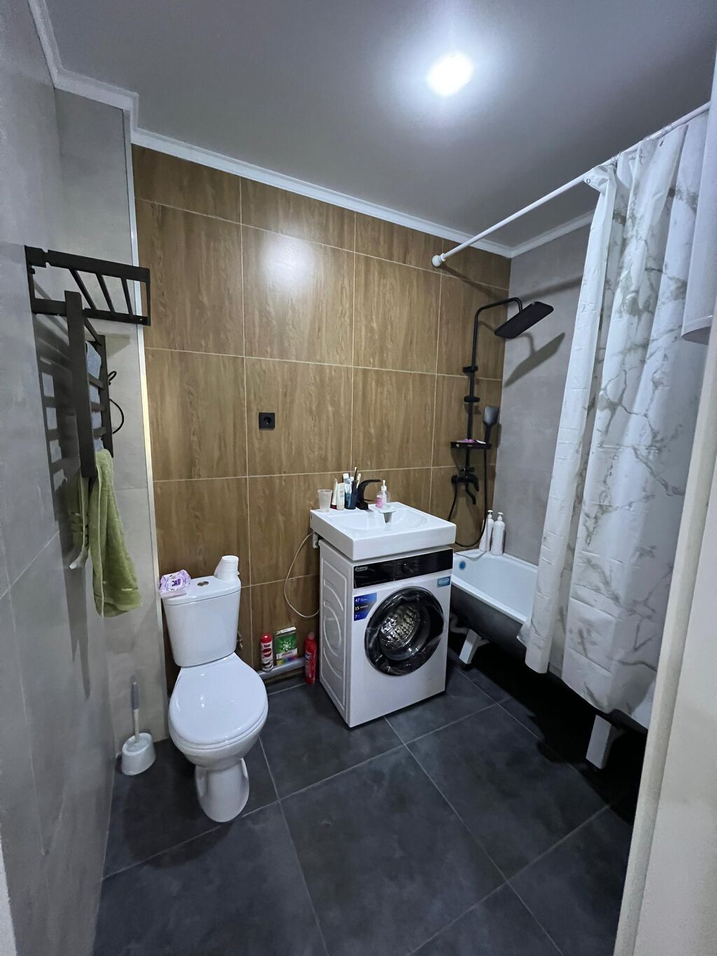 1 комната, 40 м², Тунгуч мкр Элитка, 9 этаж, Дизайнерский ремонт: фото 6
