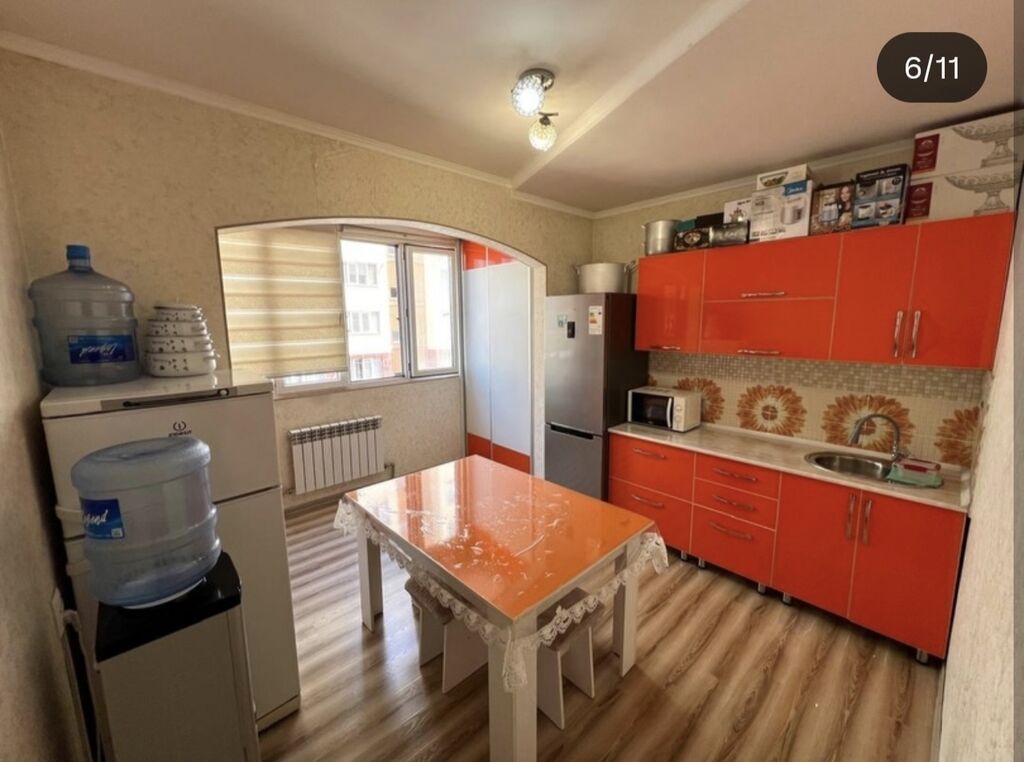 2 комнаты, 67 м², Кок-Жар ж/м 106 серия улучшенная, 3 этаж, Евроремонт: фото 1