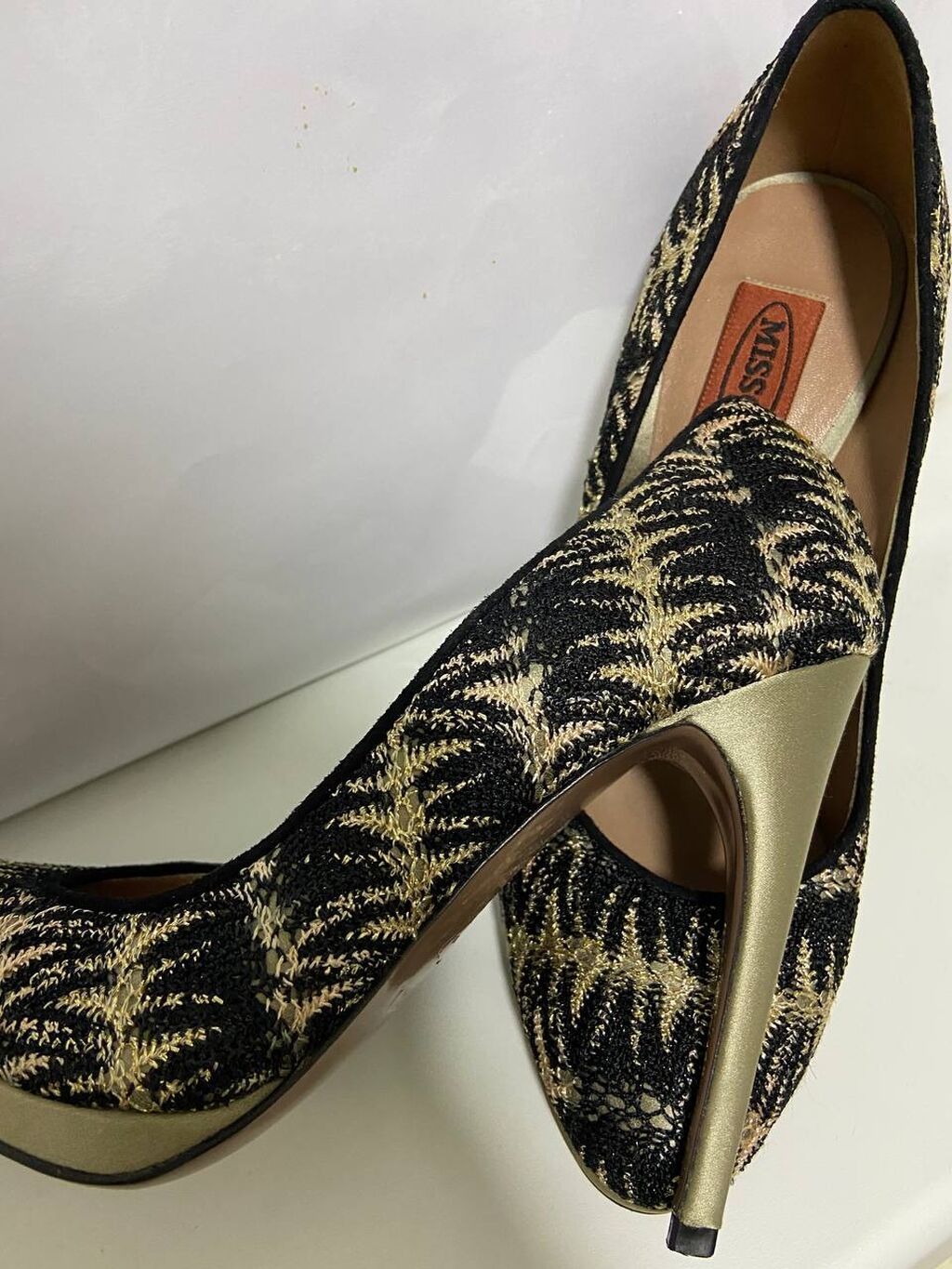 Туфли "Missoni" original размер 37, высота каблука 11 см. Без коробки: фото 6