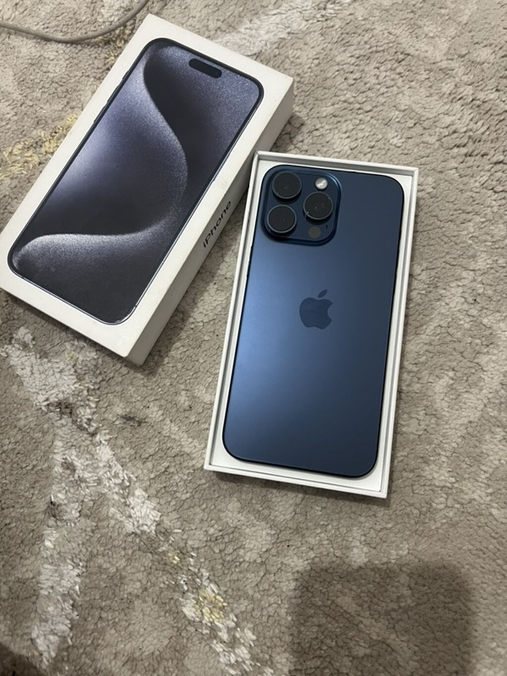 IPhone 15 Pro Max, 256 ГБ, синий (Blue Titanium) Экран менялься на: фото 2