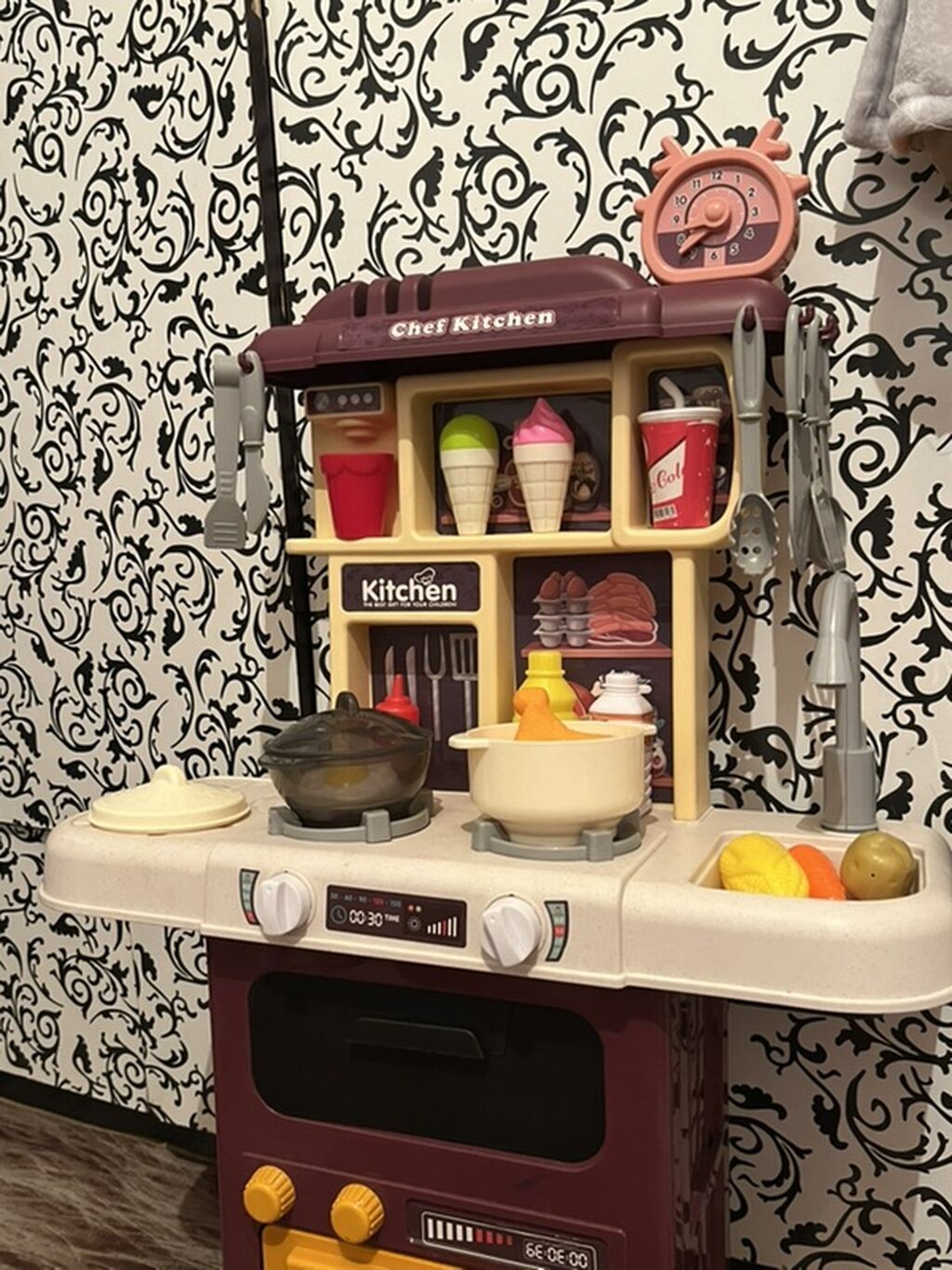 Детская игровая кухня Chef Kitchen с посудой и продуктами: фото 6