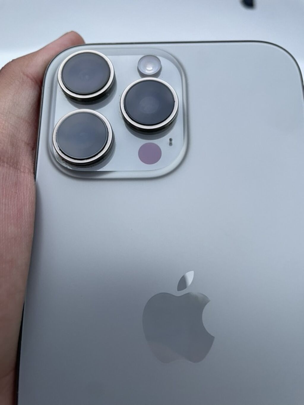 IPhone 16 Pro Max, Б/у, 256 ГБ, Natural Titanium, Защитное стекло, 89 %: фото 4