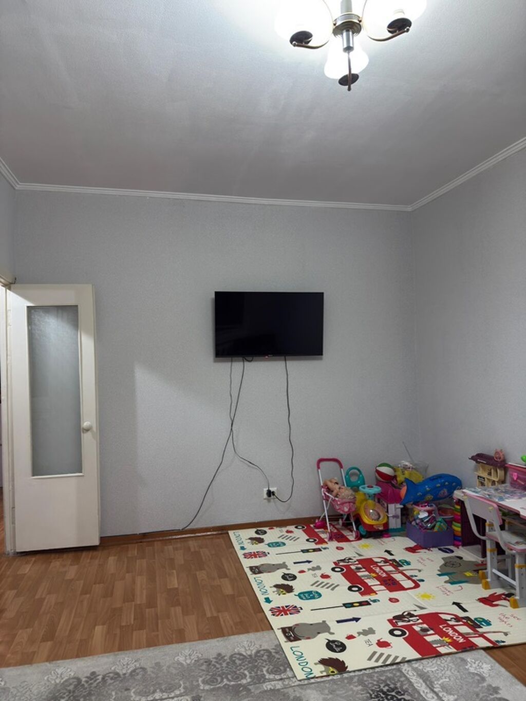 3 комнаты, 63 м², Аламедин-1 мкр 105 серия, 5 этаж, Косметический ремонт: фото 2