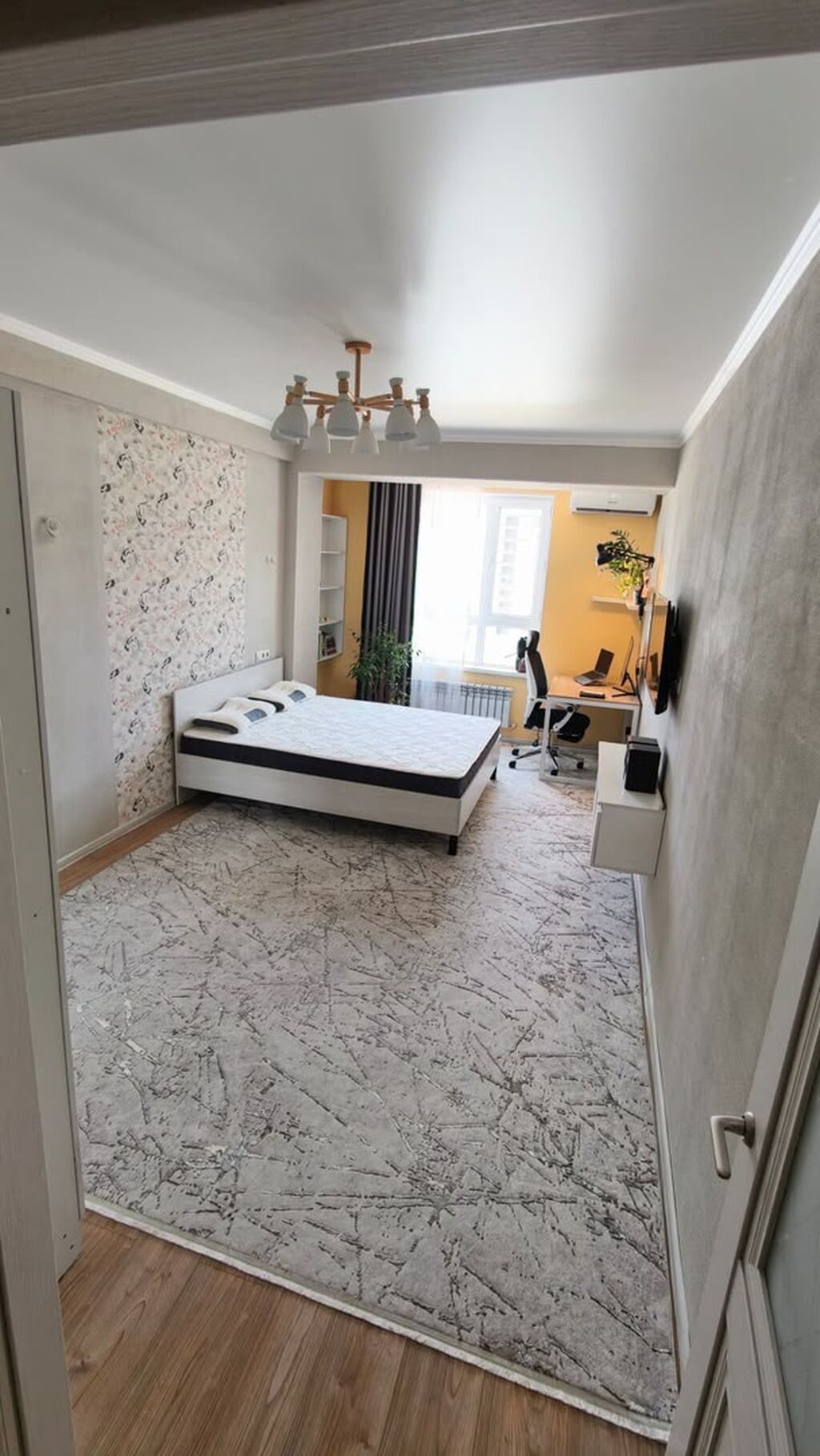 1 комната, 50 м², Ала-Арча ТРЦ Элитка, 7 этаж, Дизайнерский ремонт: фото 2
