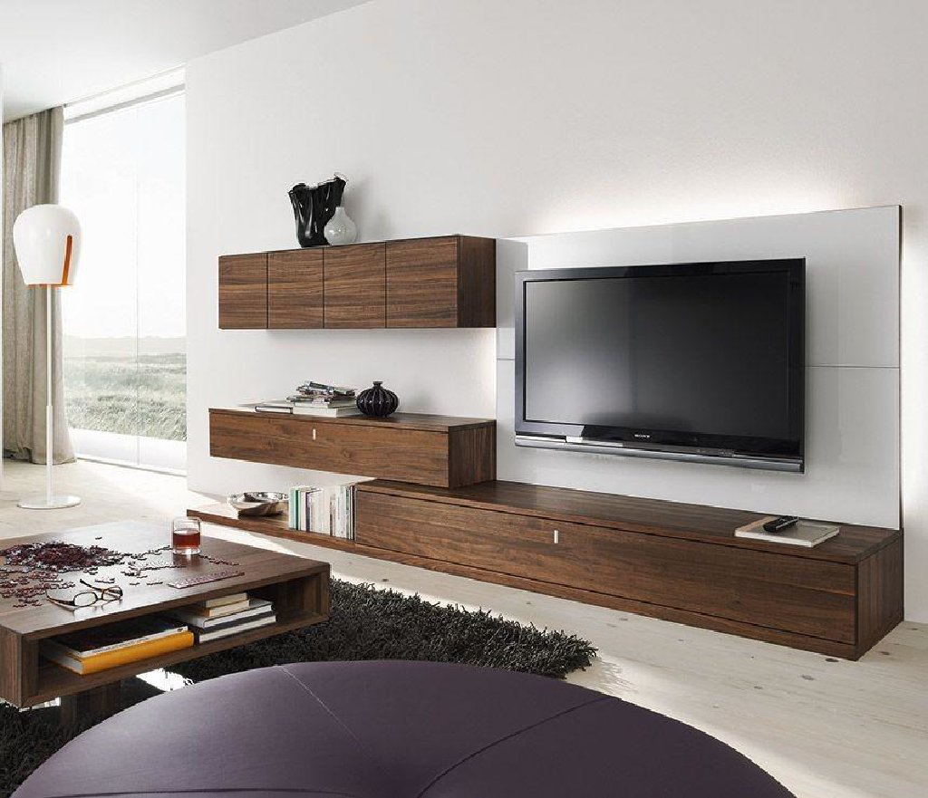 Мебель для телевизора в гостиной в современном