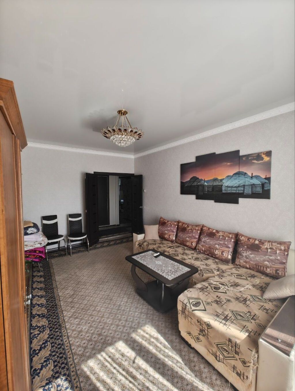 2 комнаты, 50 м², Аламедин-1 мкр 105 серия, 5 этаж, Евроремонт: фото 2